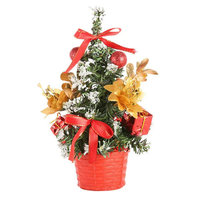 Christmas Tree Decorations Children DIY Handicraft Home Bedroom Party 20/30/40cm Artificial Christmas Tree 2023 New Year Gift