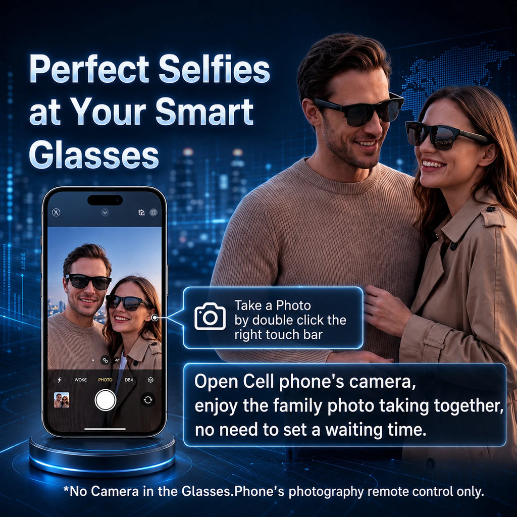 Bluetooth Smart Glasses with Hands-Free Calling