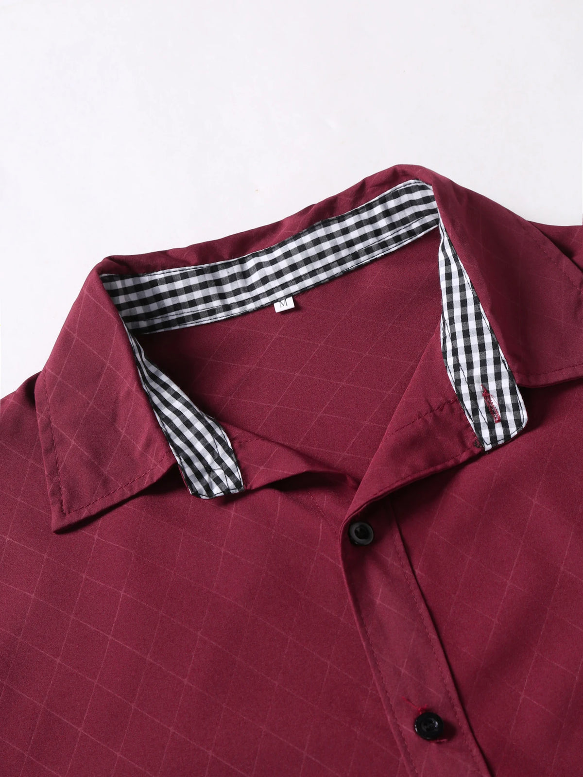 Camisa de manga larga con botones para hombre, estilo casual elegante