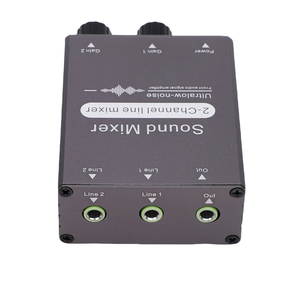 Mezclador/conmutador de audio estéreo de 2 canales y 3,5 mm