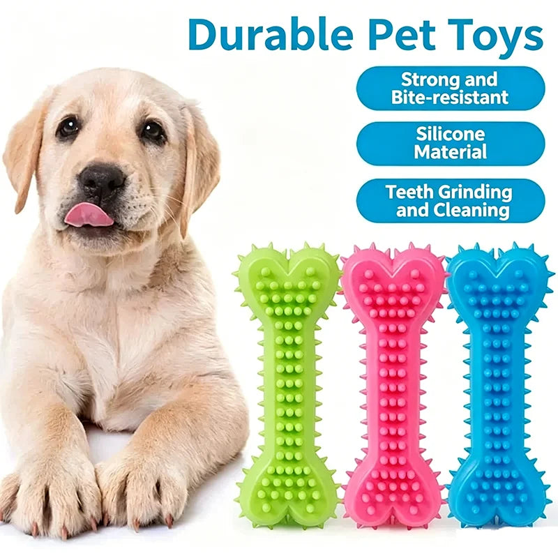 Bone-Shaped Bite-Resistant Dog Chew Toy
