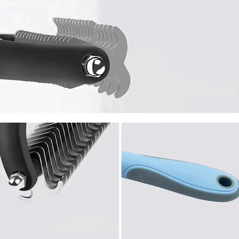 Pet Deshedding & Dematting Grooming Brush