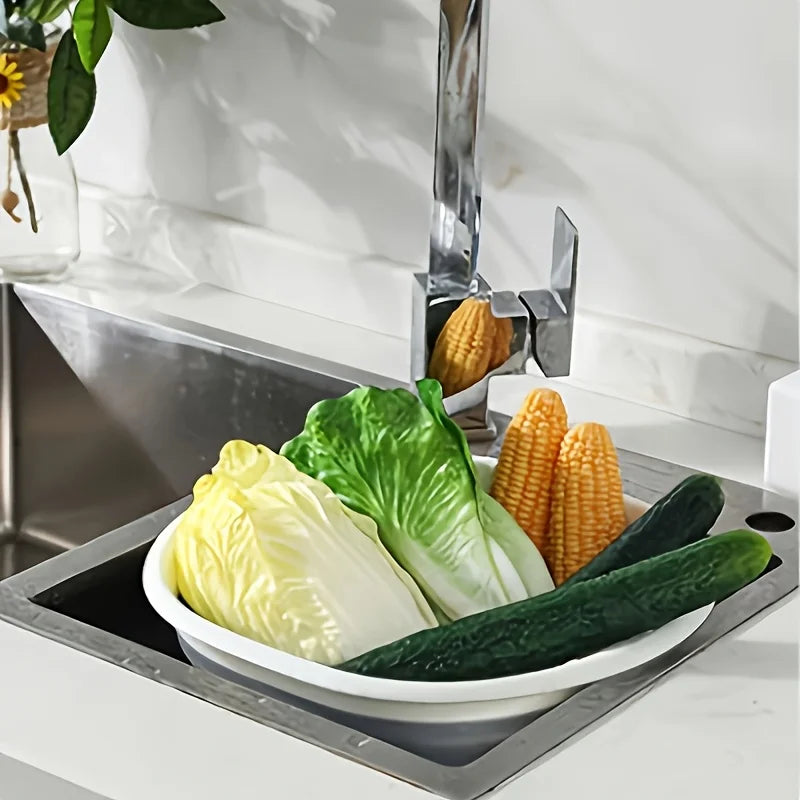 3-Piece Foldable Multipurpose Wash Basin Set
