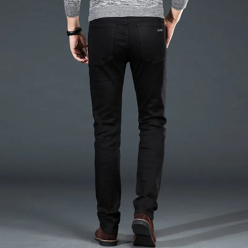 Men’s Black Straight-Leg Denim Jeans