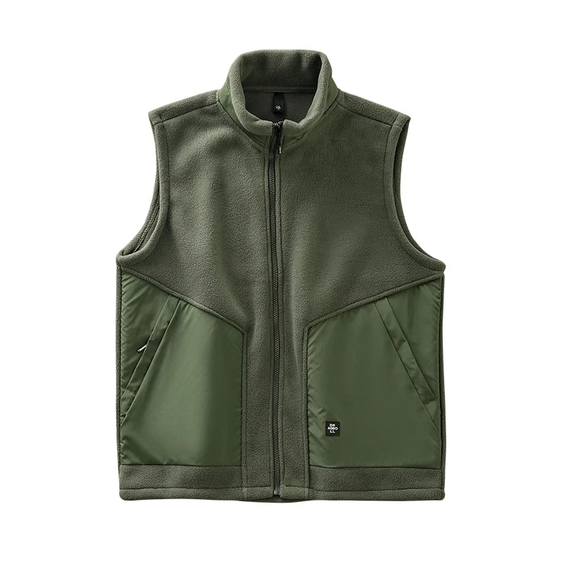DUKEEN Men’s Stand-Collar Zip Vest
