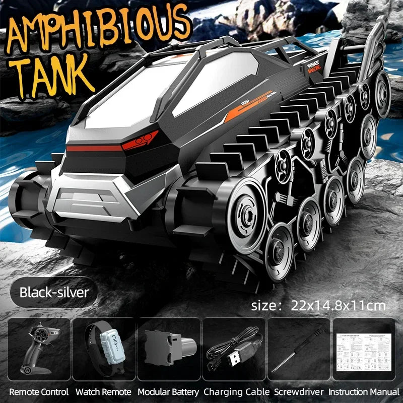 Rc Car JJRC Q183 Tank Track truck Remote Control Cars Off Road 2.4G Amphibious Crawler Climbing Electric Model Vehicles Toys