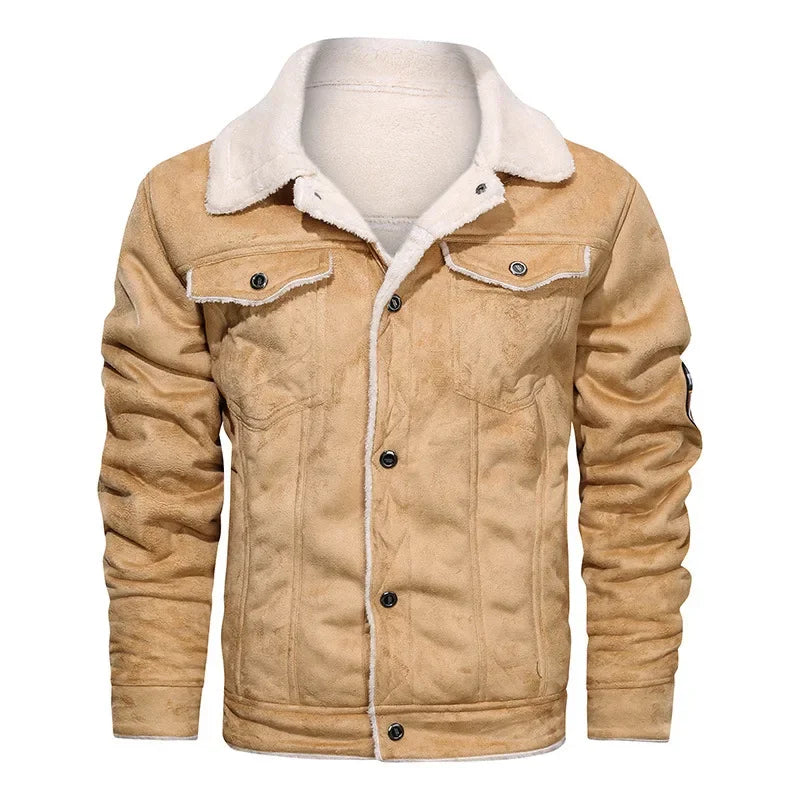 Men’s PU Leather Bomber Jacket
