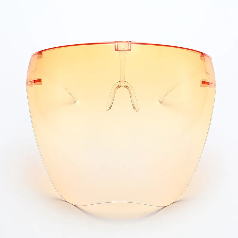 Full-Face Shield Sunglasses - Yellow