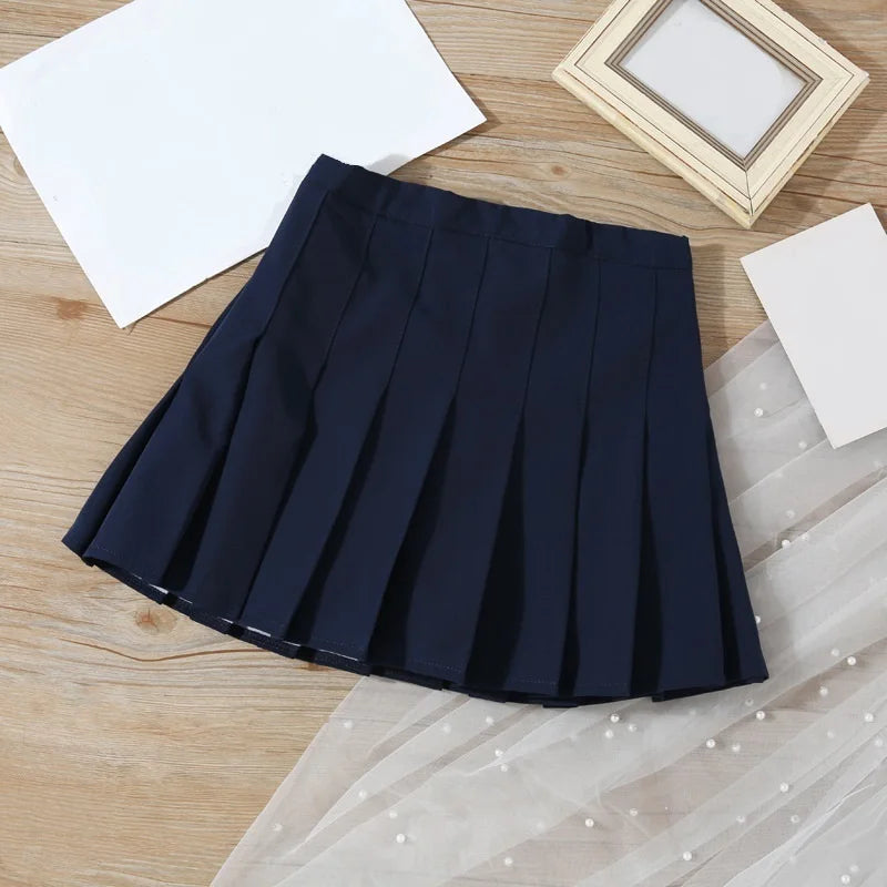 Girls’ Pleated School Uniform Skirt