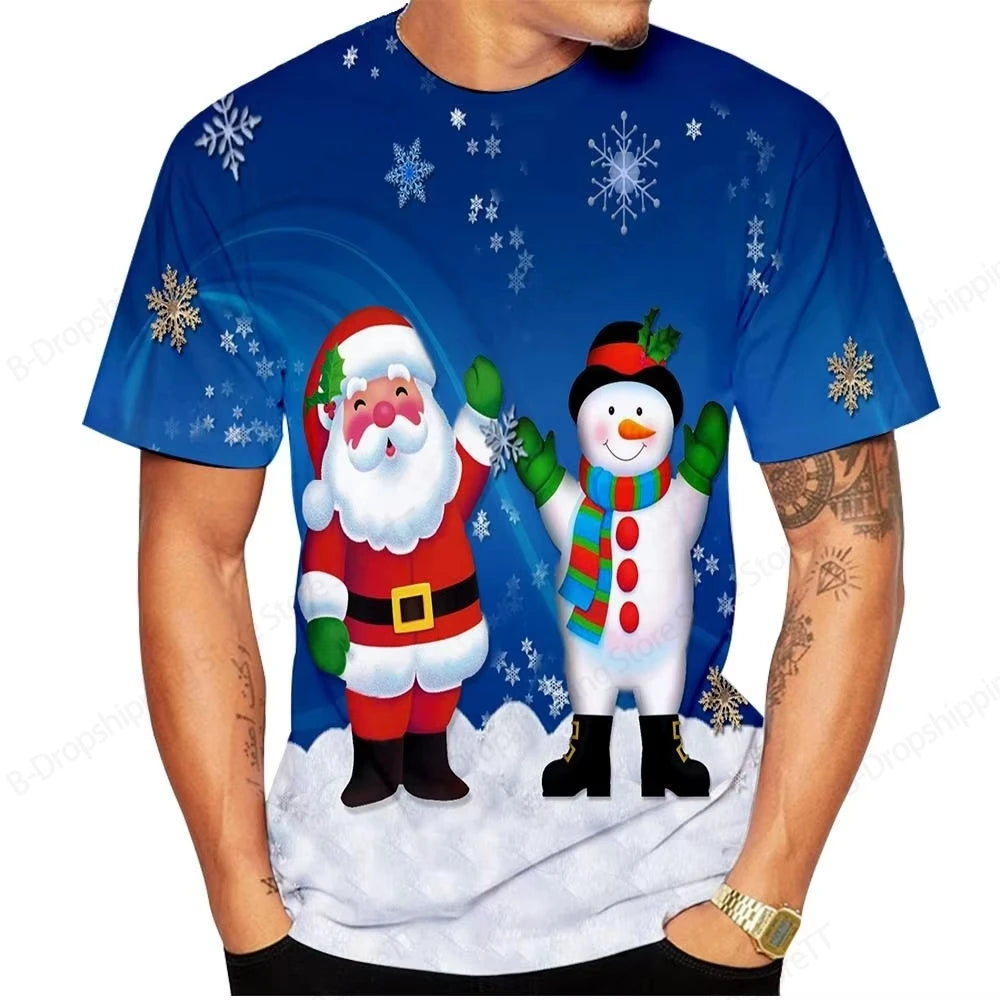 Men’s Santa Claus Christmas Graphic T-Shirt