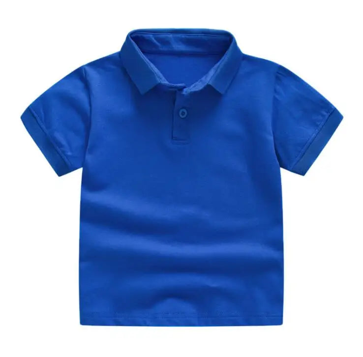 Kids’ Solid Color Uniform Polo Shirt