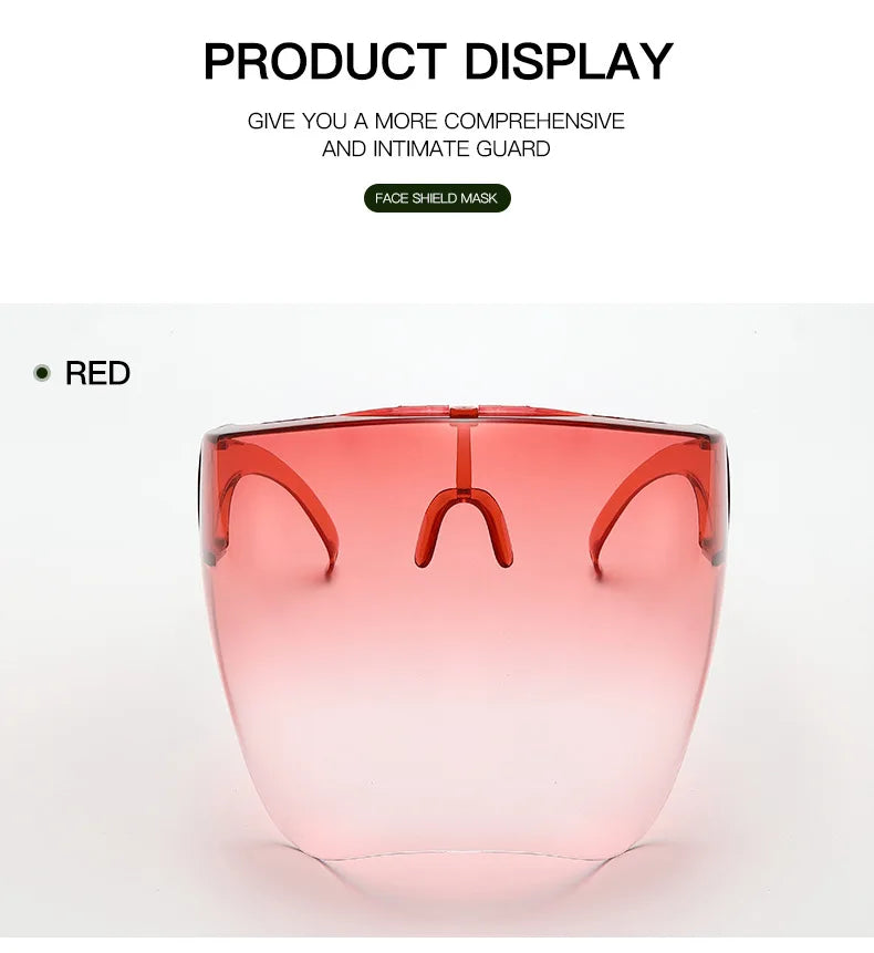 Gafas de sol con pantalla facial completa