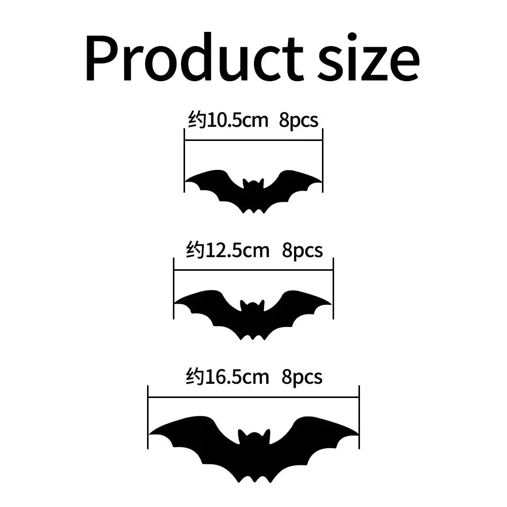 Halloween 3D Bat LED Night Light Wall Decor