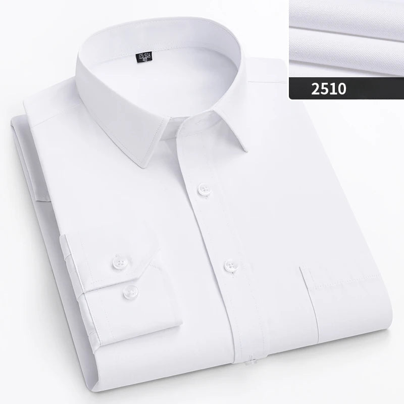 Men’s Slim-Fit Long-Sleeve Business Shirt