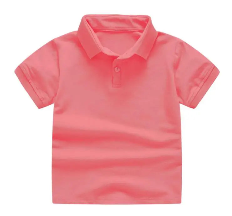 Kids’ Solid Color Uniform Polo Shirt