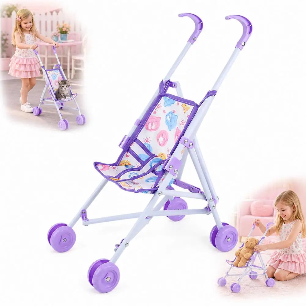Foldable Doll Stroller Toy