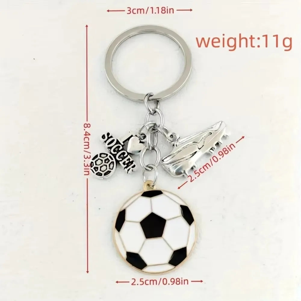 Football Fan Keychain Set – 2 Pieces