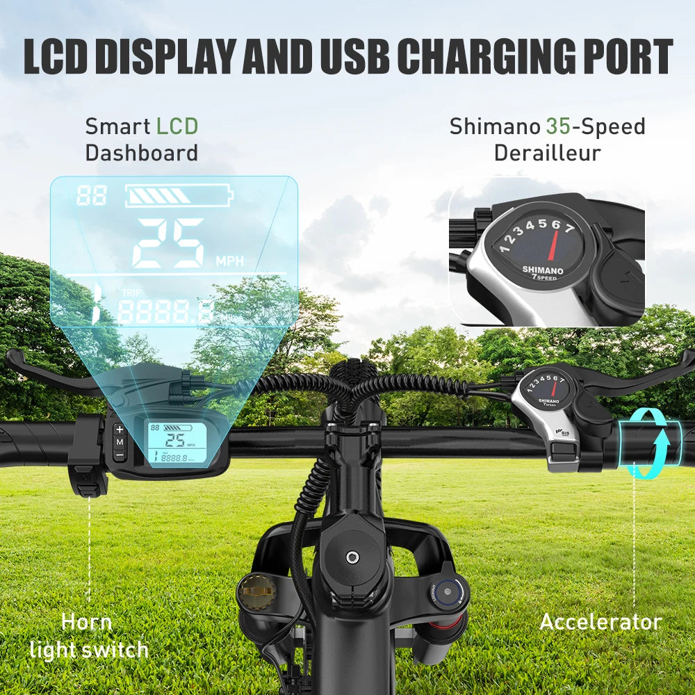 Aairsk 250W 36V 10Ah Electric Mountain Bike