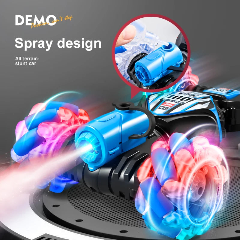 Top RC Stunt Car 2.4G Remote Control Cars RC Watch Gesture Sensor LED Rotation Gift Electronic Toy for Kids Boys