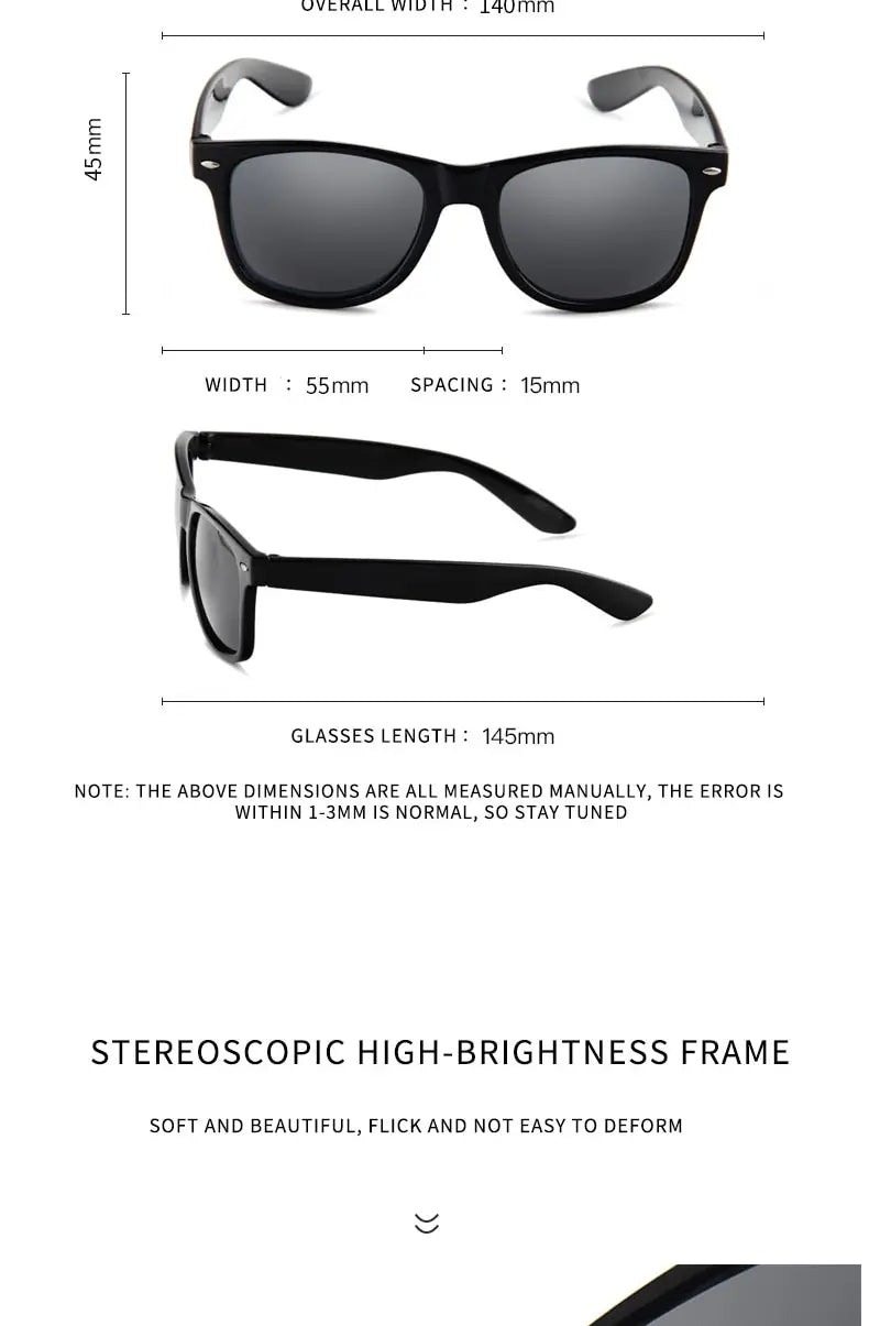 Gafas de sol unisex clásicas