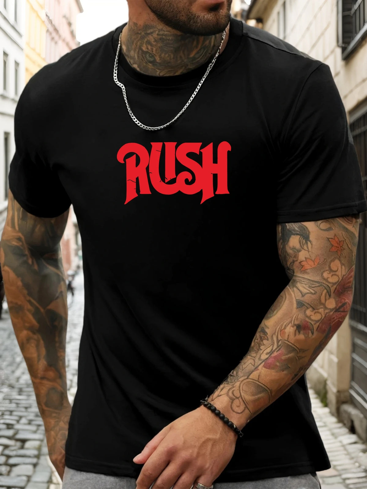 Men’s RUSH 100% Cotton Graphic T-Shirt