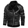Men’s PU Leather Bomber Jacket