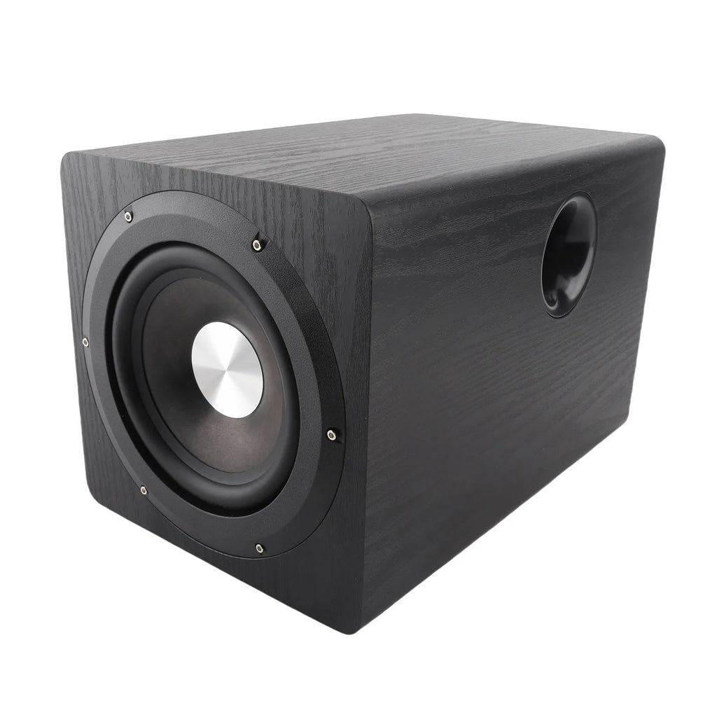 6.5 Inch Powered Subwoofer HiFi 100W High Power Deep Bass Turbocharged Subwoofer Black Subwoofer