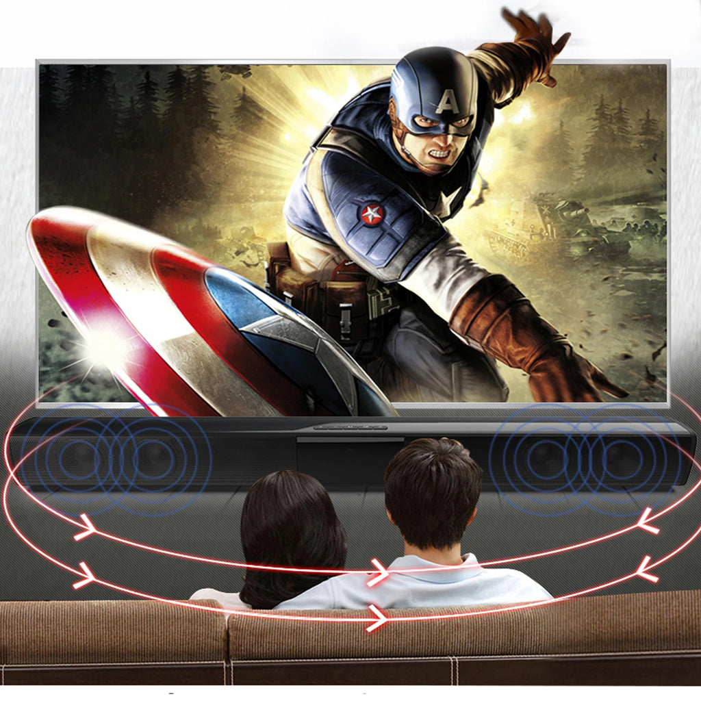 Wireless Subwoofer Soundbar For TV Bluetooth Speaker Sound Bar Box Music Radio FM Big Bocina Bass Blootooth Caixa De Som Coluna