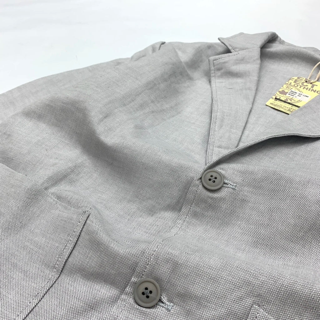 Chaqueta de traje para hombre de algodón y lino estilo japonés