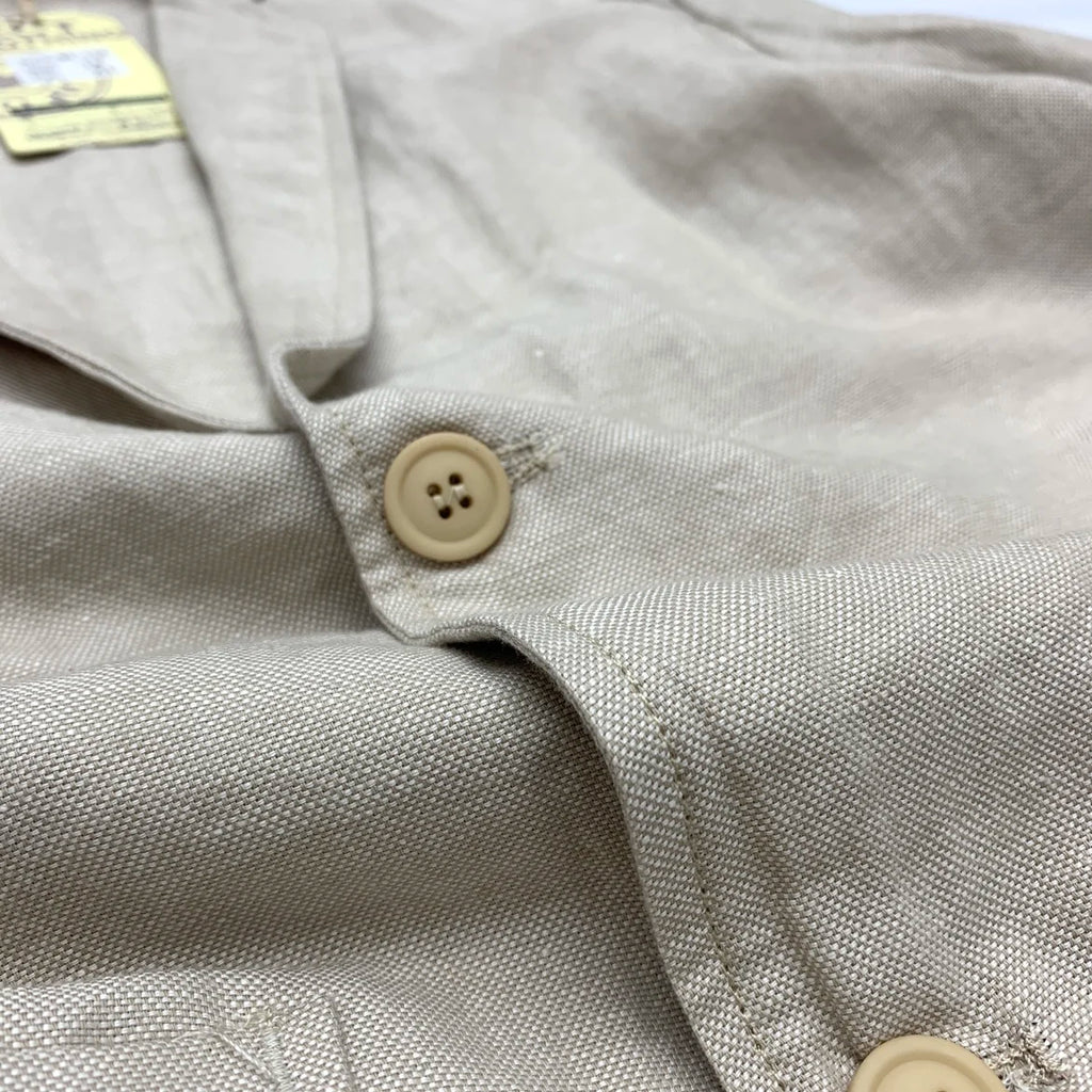 Chaqueta de traje para hombre de algodón y lino estilo japonés