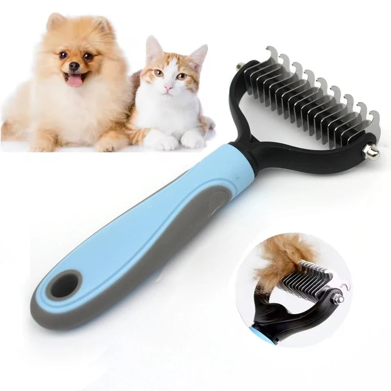 Pet Deshedding & Dematting Grooming Brush