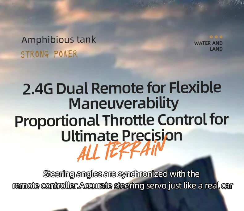 Rc Car JJRC Q183 Tank Track truck Remote Control Cars Off Road 2.4G Amphibious Crawler Climbing Electric Model Vehicles Toys