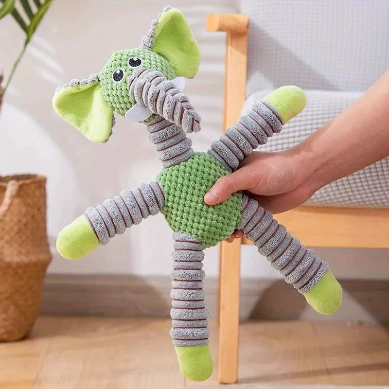 Plush Animal Dog Toy for Small & Medium Dogs