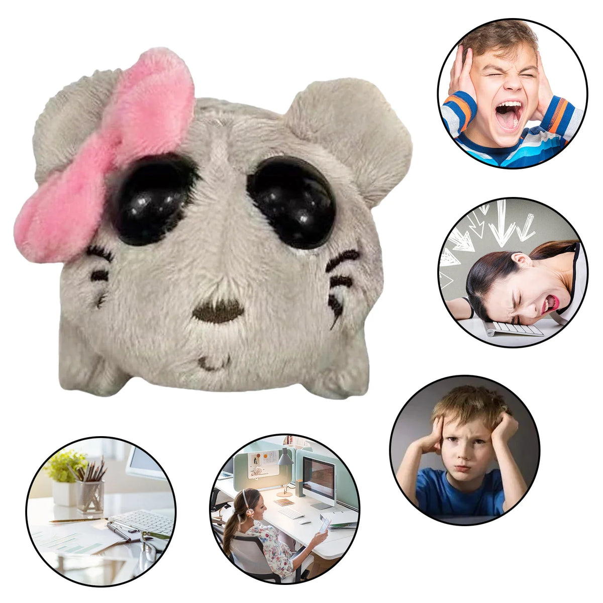 Sad Hamster Plush Toy