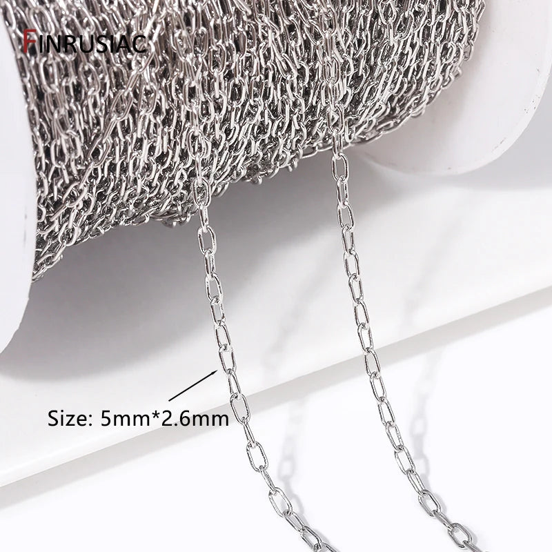 14K Gold-Plated Brass Chain for Jewelry Making