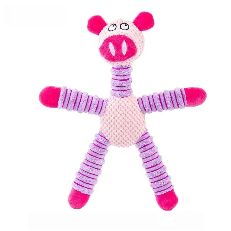 Plush Animal Dog Toy for Small & Medium Dogs
