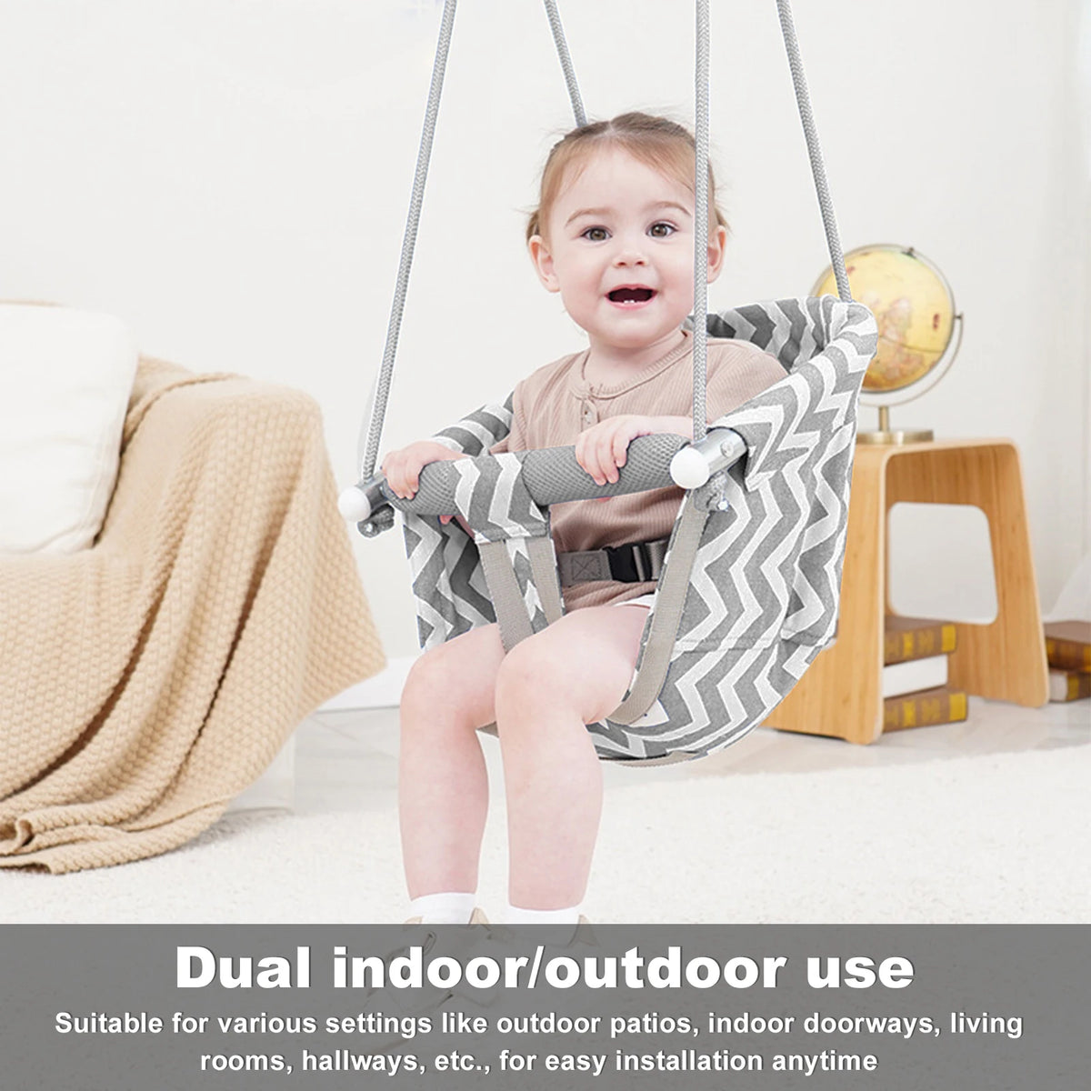 Adjustable High-Back Toddler Bucket Swing
