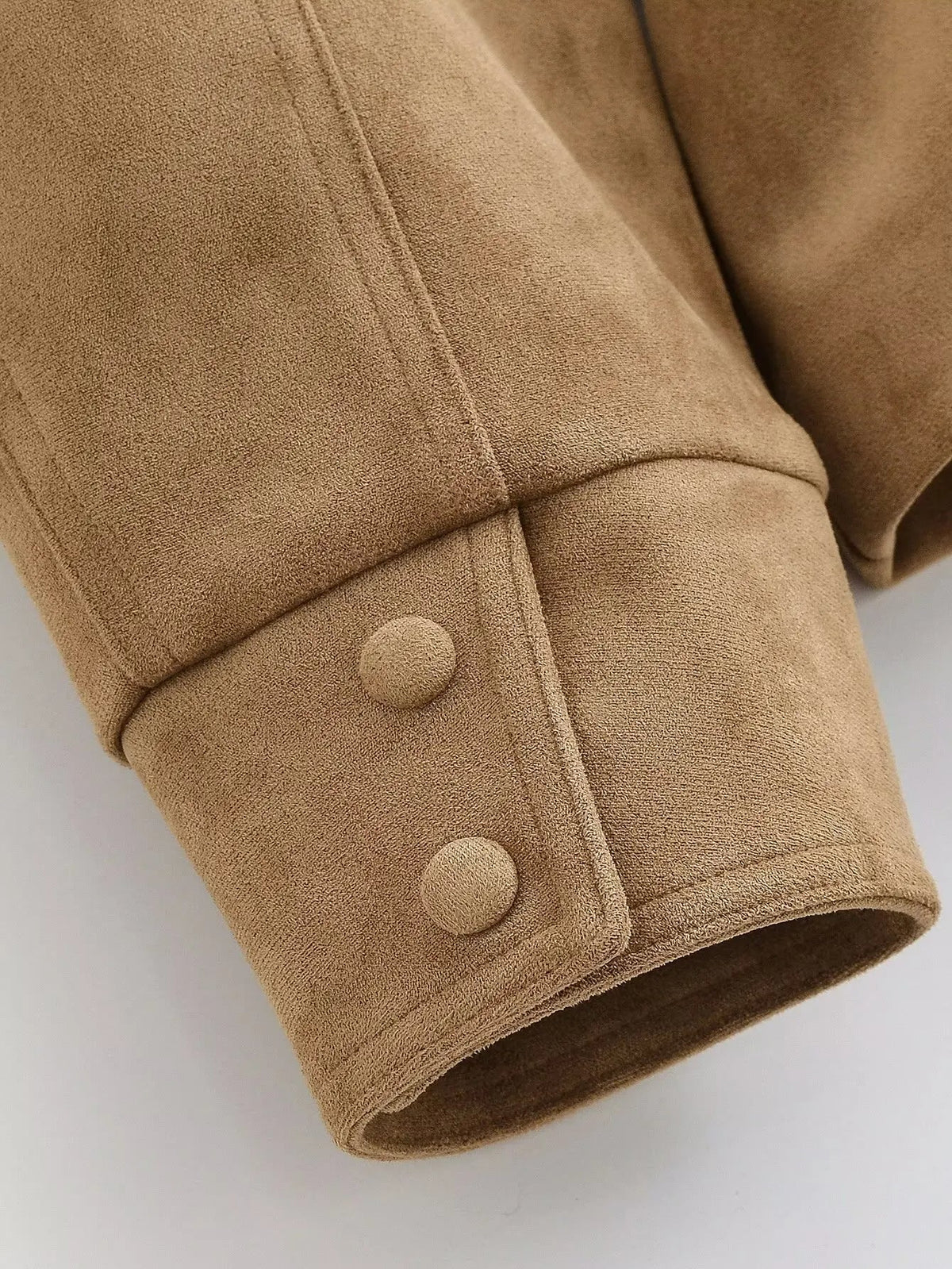 Women Brown Faux Leather Jackets Chic Casual Long Sleeve Lapel Loose Zipper Drawstring Coats Autumn Winter Streetwears Coats Padilla Innovations LLC