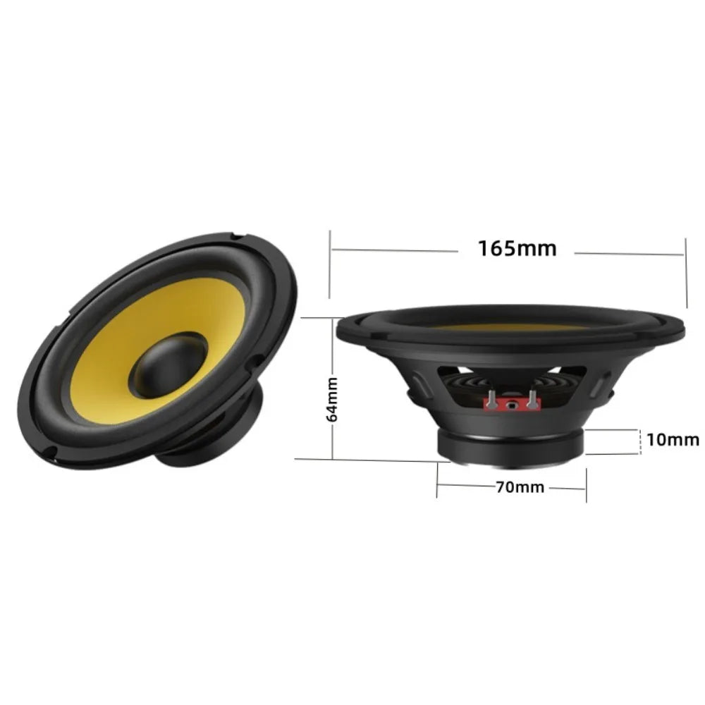 5/6/8/10 Inch Car Bass Speaker Coaxial Subwoofer DIY Car Subwoofer HiFi Music Full Range Frequency High-volume Audio Speakers