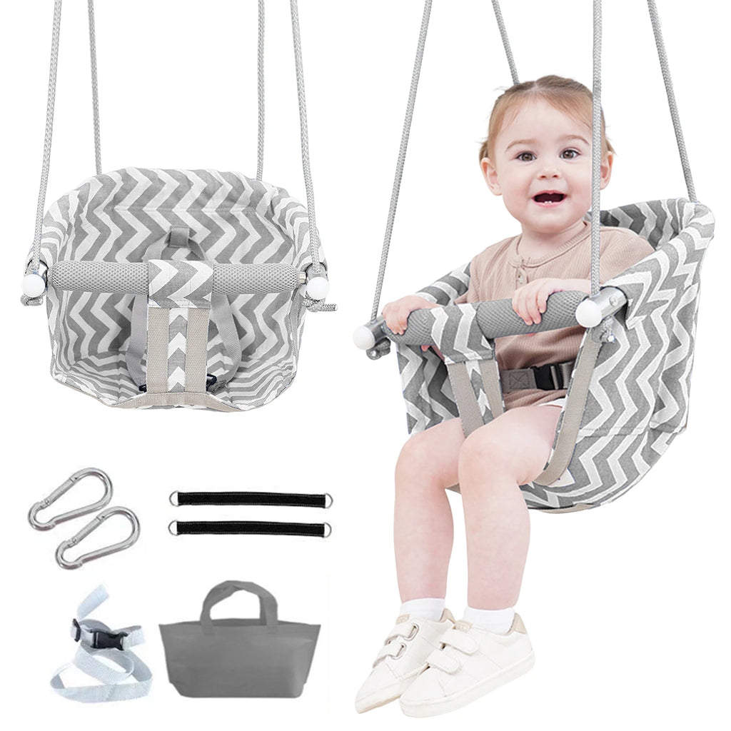 Adjustable High-Back Toddler Bucket Swing