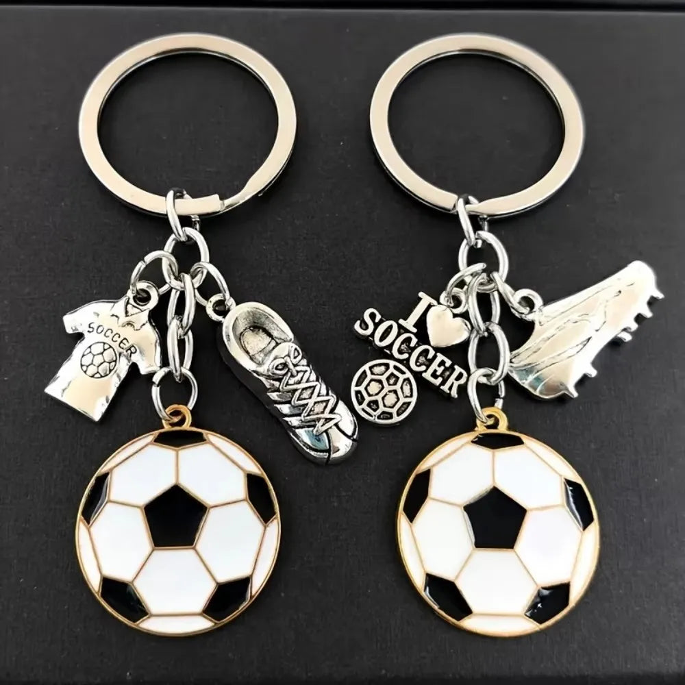 Football Fan Keychain Set – 2 Pieces