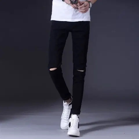 Men’s Japanese-Style Denim Cargo Pants