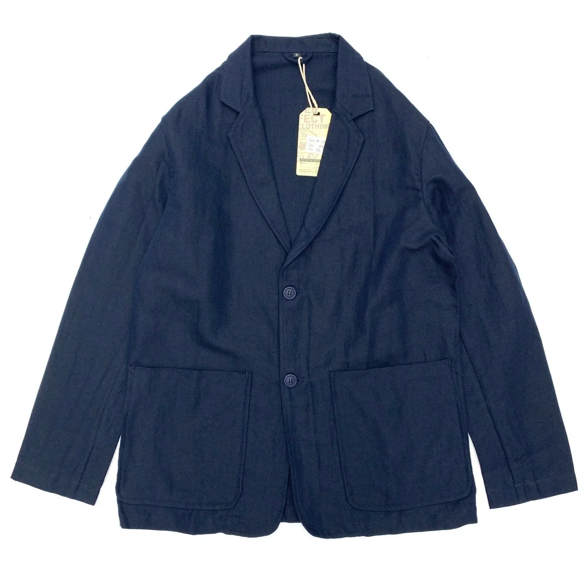 Men’s Japanese-Style Cotton-Linen Suit Jacket