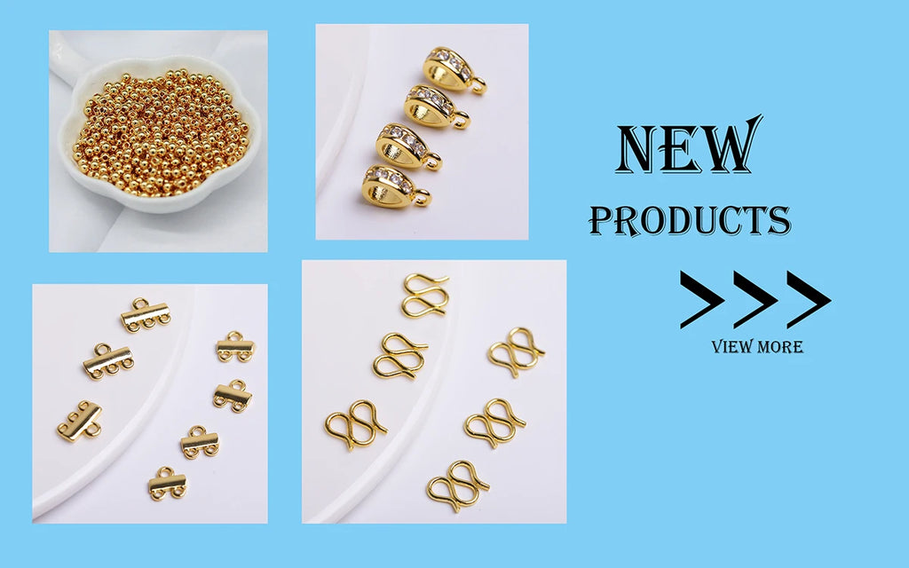 14K Gold-Plated Brass Jewelry-Making Chain