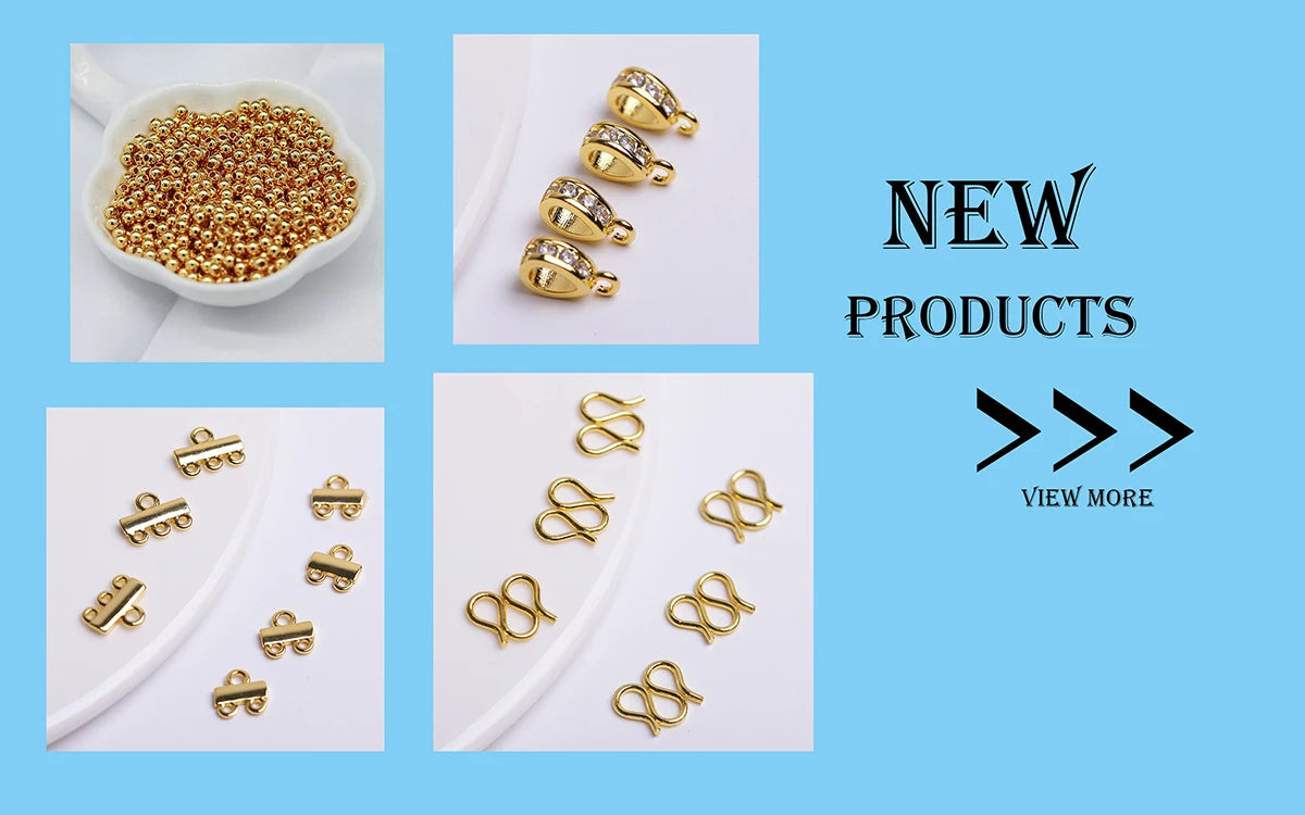 14K Gold-Plated Brass Jewelry-Making Chain