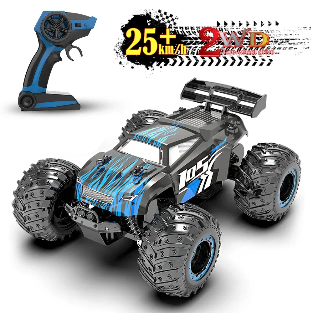 1:18 Remote Control Car 25KM/h with Led Lights 2.4G Inductor RC Off-Road Cars High Speed Brushless Motor Children Toys
