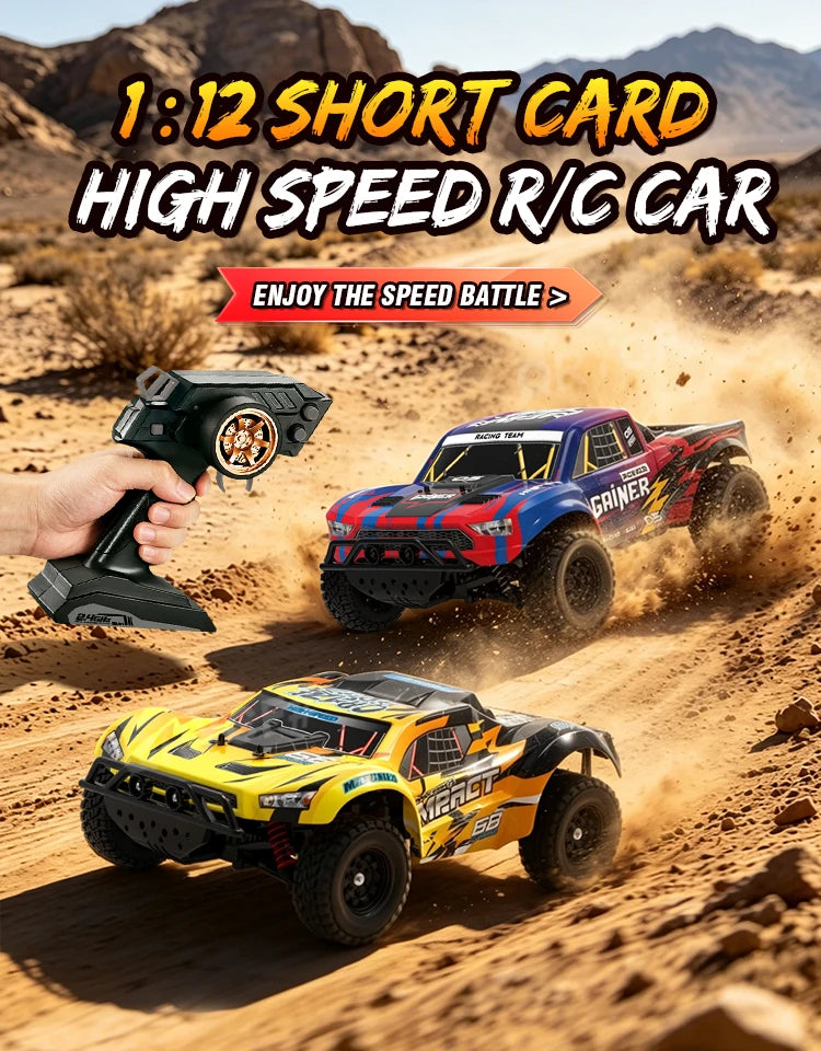 1/12 Rc Car Remote Control Climbing Vehicle with Light High-speed Wireless Model Radio-control Off-road Car Children Boys Gift