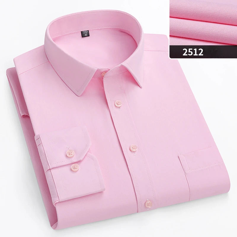 Men’s Slim-Fit Long-Sleeve Business Shirt