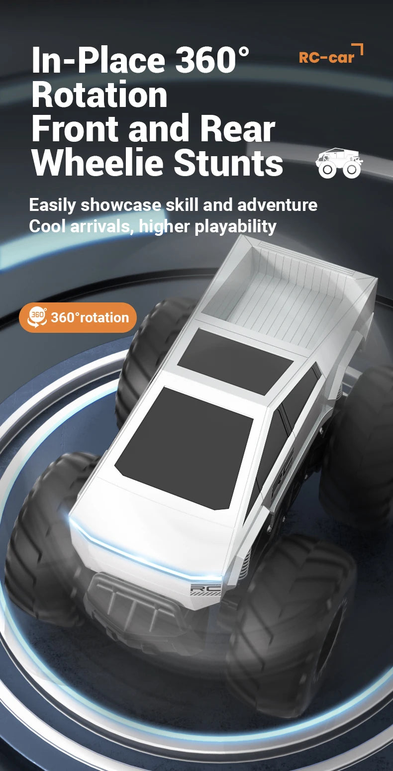 RC Car Amphibious Remote Control Cars Pickup Racing RC Truck Off-Road Big Wheel High Speed Electric Vehicle Toys For Kids Gift