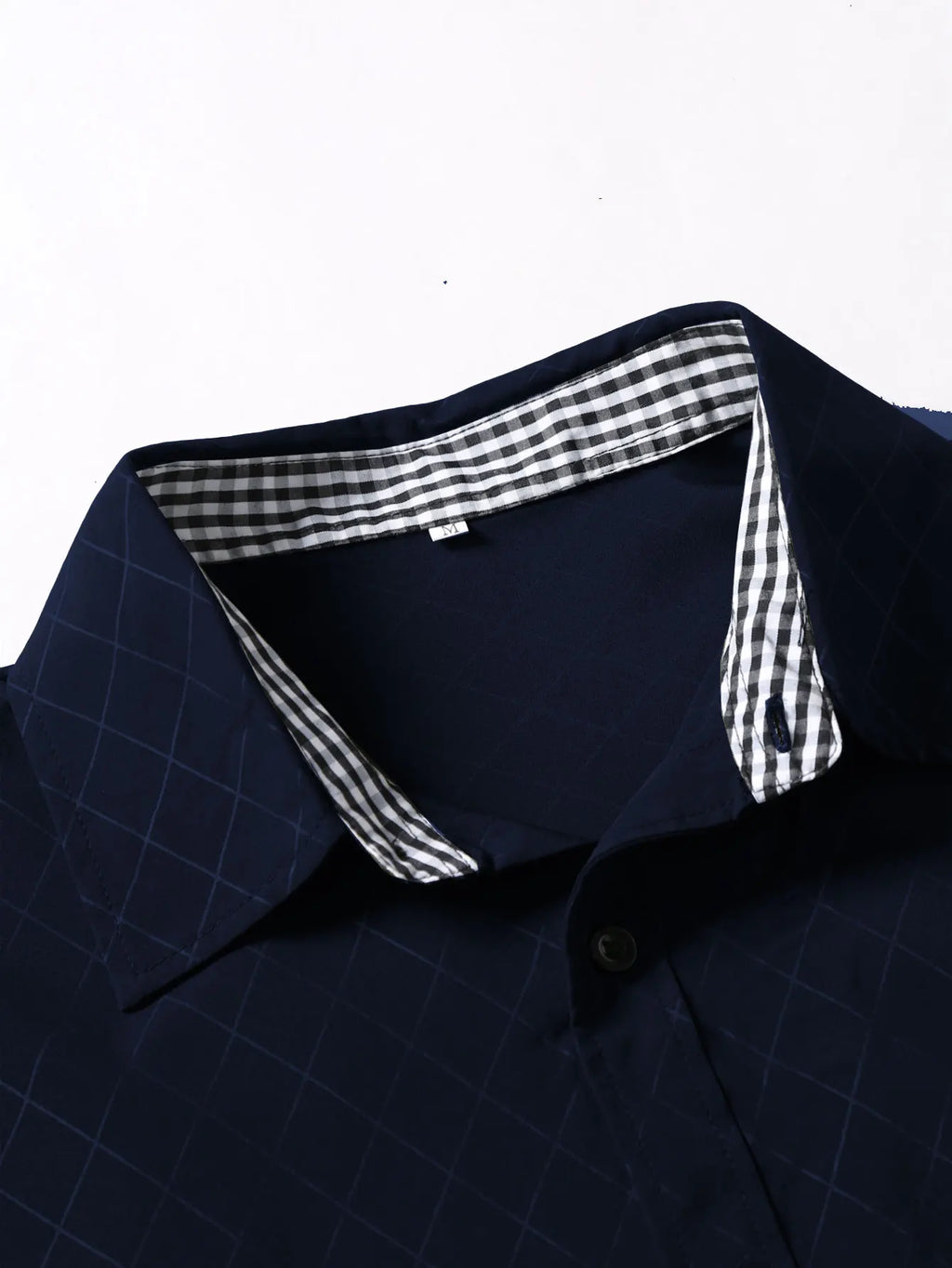 Camisa de manga larga con botones para hombre, estilo casual elegante